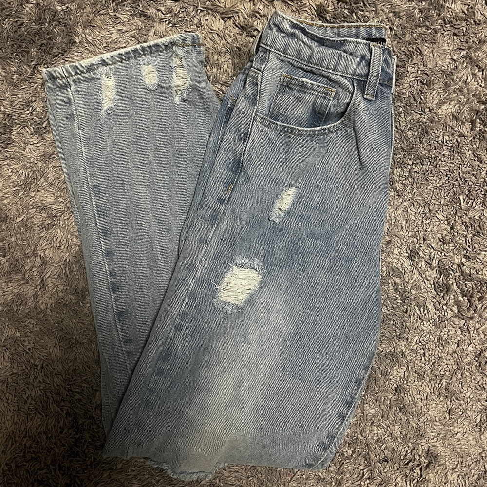 Distressed jeans